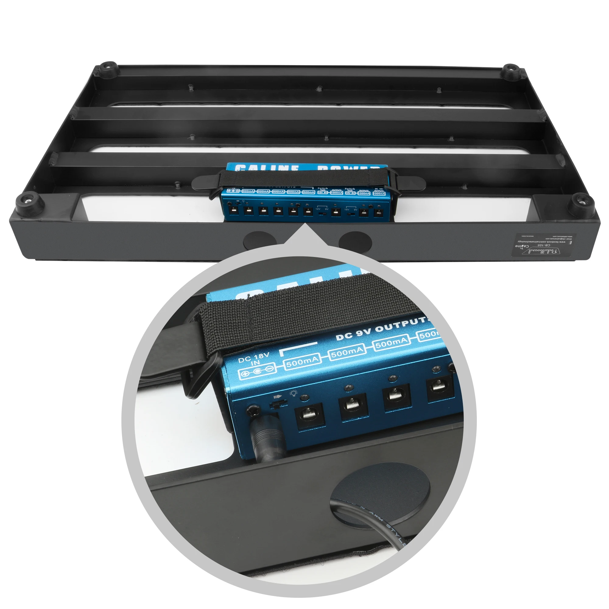 كالين الغيتار Pedalboard تأثير الغيتار الكهربائي دواسة مجلس الألومنيوم Pedalboard دواسة لوحة مع حقيبة الغيتار أجزاء دائمة