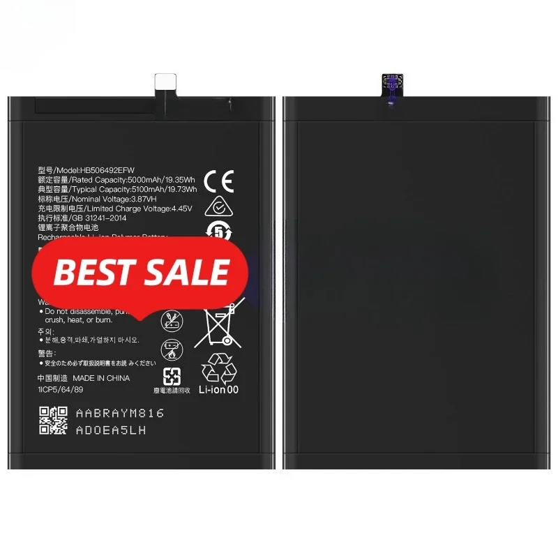 HB506492EFW for Huawei Honor Magic 5 Lite/x40/x9a Phone Battery 0 Cycle High Quality High Capacity Replacement Bateria with Tool