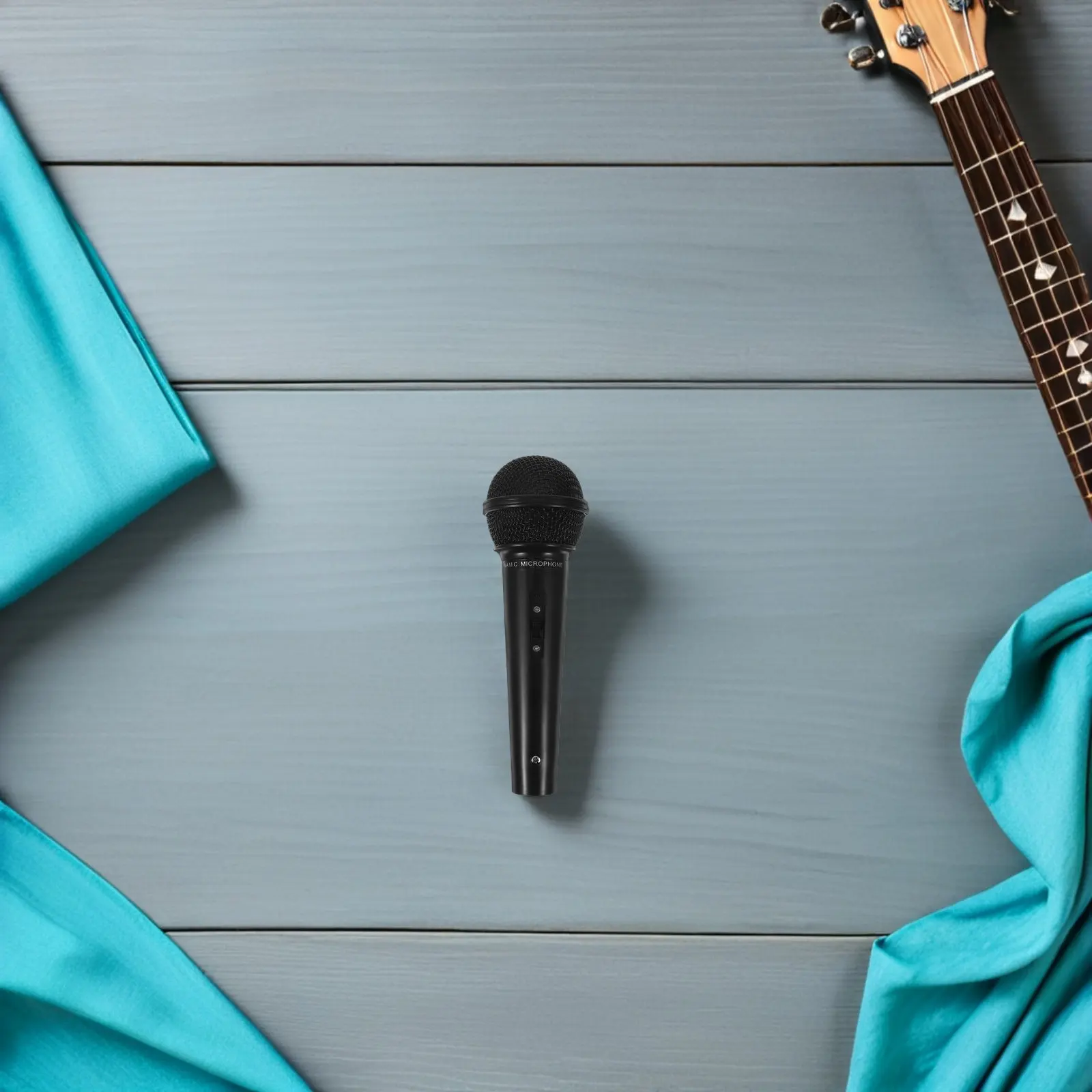 Realistic Simulation Microphone Prop for Children Portable Lightweight Plastic Stage Mic for Plays Birthday School Activities
