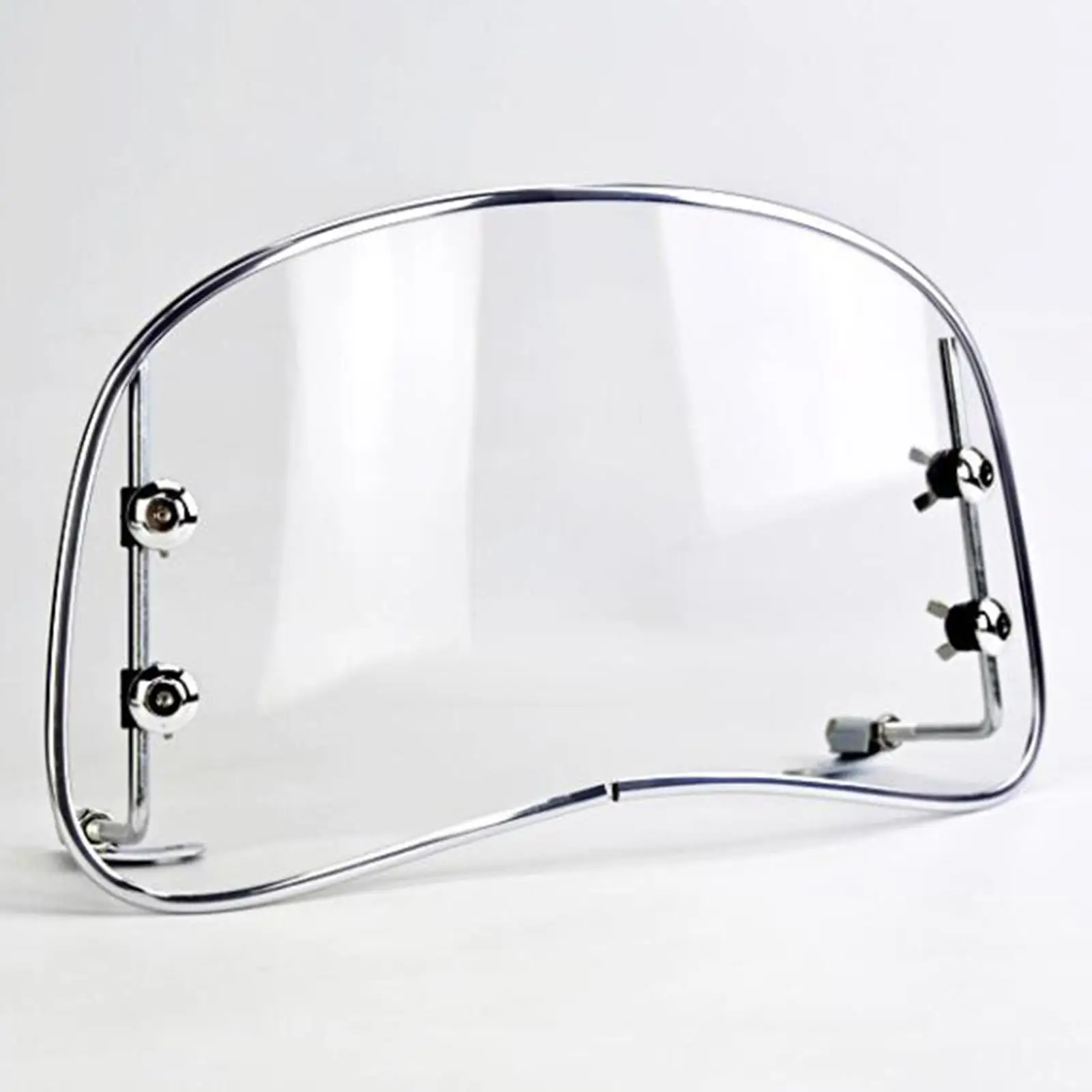 Motorbike Windshield Clear Front Screen with Mounting Accessories Distance between Rear View Mirrors 30cm-42cm Sand Proof