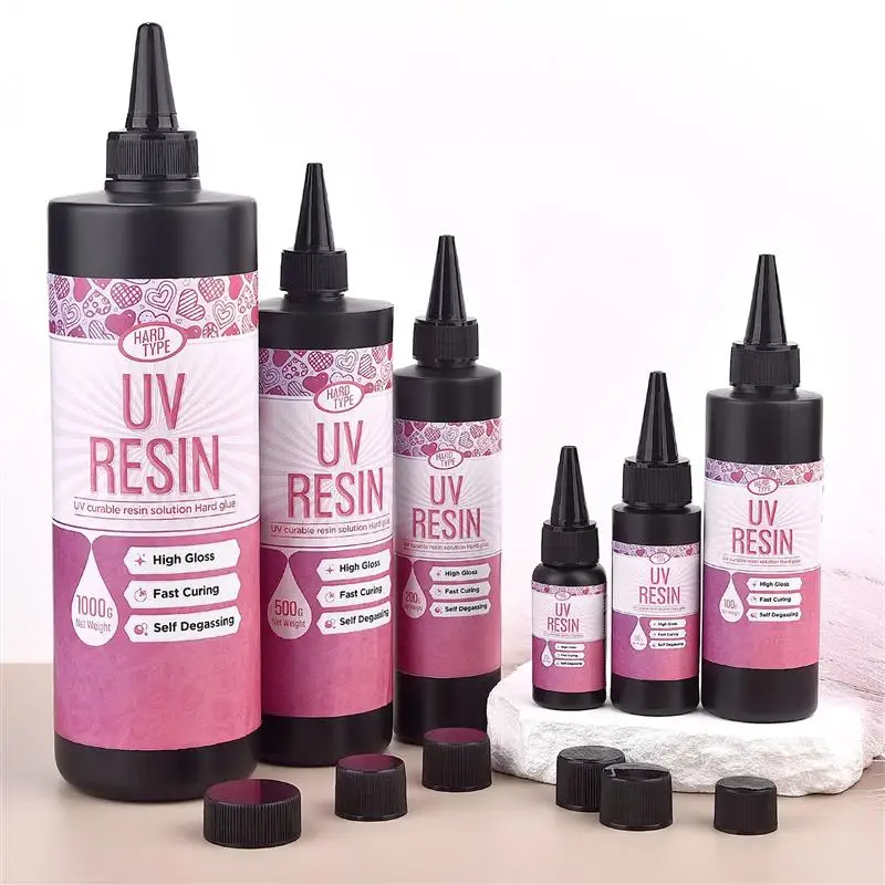 20g/50g/100g/200g/500g/1000g UV klej z żywicy epoksydowej DIY tworzenia biżuterii wysoka przezroczystość szybkoschnący klej o wysokiej twardości lampa UV
