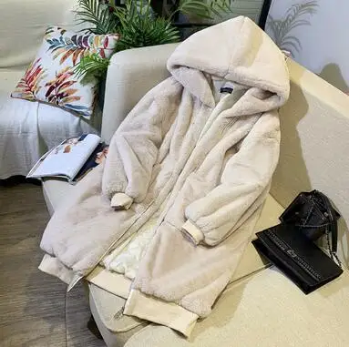 2023 inverno Plus Size con cappuccio spesso caldo cappotto di pelliccia sintetica donna manica lunga giacca di pelliccia sintetica cappotti di pelliccia invernali di lusso