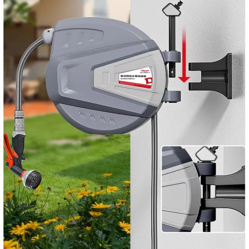 Unicycle Car Accessories Hose Garden Watering Pipe Piston Feed Gooseneck Tubing Pvc Tube Irrigation Hose Reel Wall Mount Piping