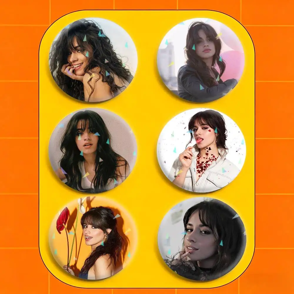 C-Camila Cabello 32/44/58mm Handmade Pins Round Brooch Badge Backpacks Clothes Jewelry Gifts