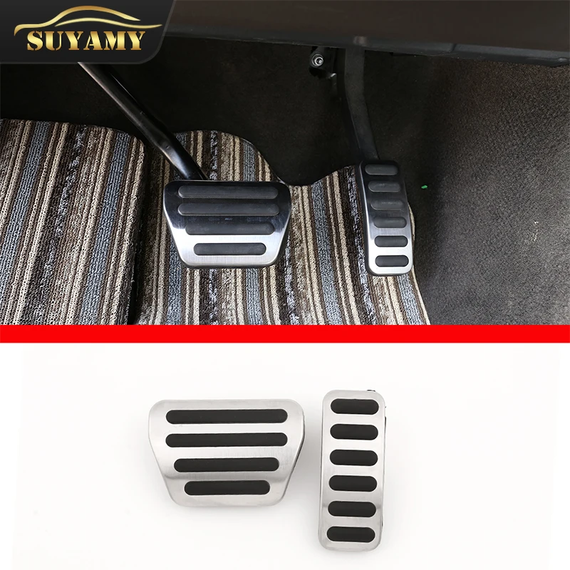 For Land Rover Defender 110 2020-2026 Car Accessories Modeling Car Accelerator Brake Pedal Footrest Pedal Plate Cover