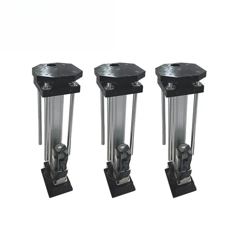 for ZHOTE 80mm Pneumatic Servo Cylinder Industrial Grade Linear Actuator Telescopic Rod Engine Aluminum Body IP65 High