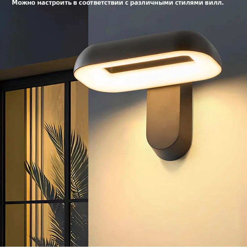 ShinyYing IP65 Outdoor Wall Lamp, 12W Rotatable LED Sconce, Aluminum Waterproof Light for Courtyard Balcony Porch