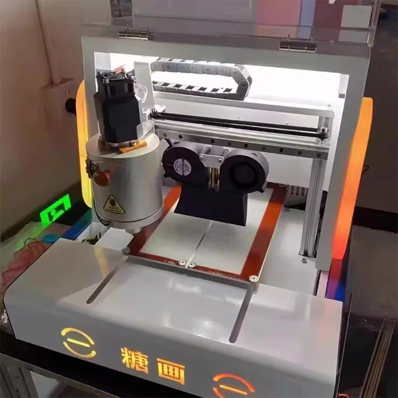 Commercial Desktop Candy Painting Machine AI-Powered Automatic Candy Painting Machine Traditional Chinese StreetSnack(Customized