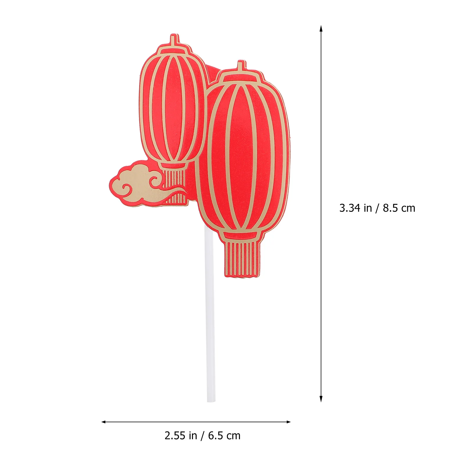 

20 Pcs Decorations Picks for Birthday Party Supplies Spring Festival Lucky New Year Party Supplies Cake Topper