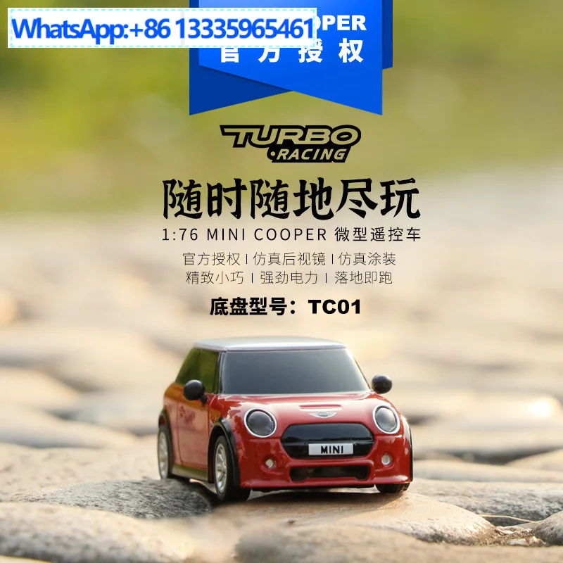TURBO RACING RC Car 1:76Mini Cooper BMW Authorized RC Car to Play