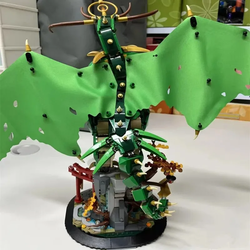 Hot New 1650pcs Ninja Figures Guards Guardian Dragon Mech Building Blocks Assemble Model Toys For Birthday Christmas Gifts - view 3