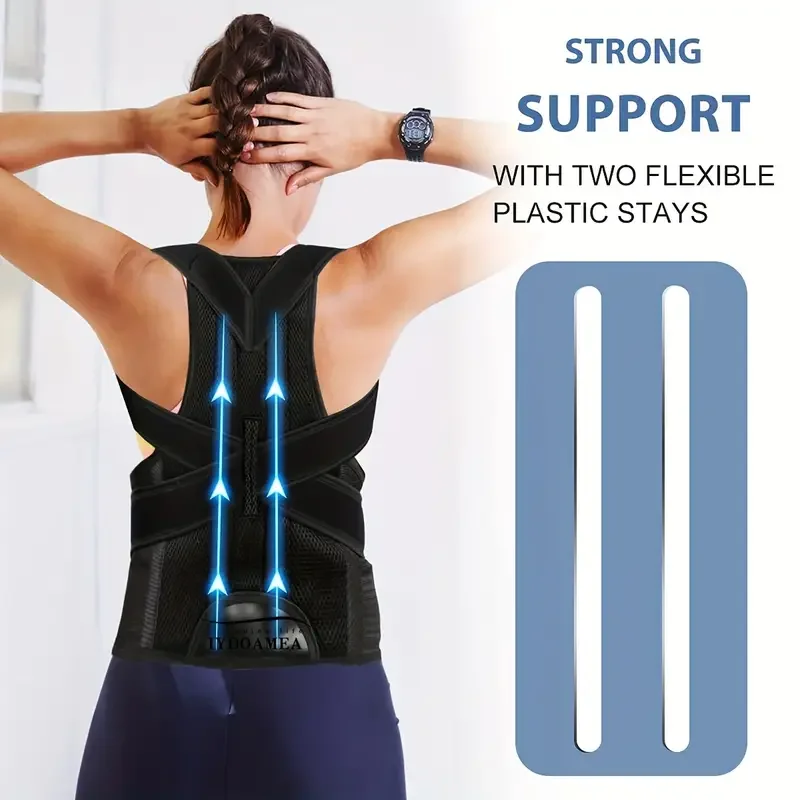 Posture Corrector Back Brace For Lumbar Support And Upright Breathable Straightener Back Corrector Improve Shoulder Pain Relieve