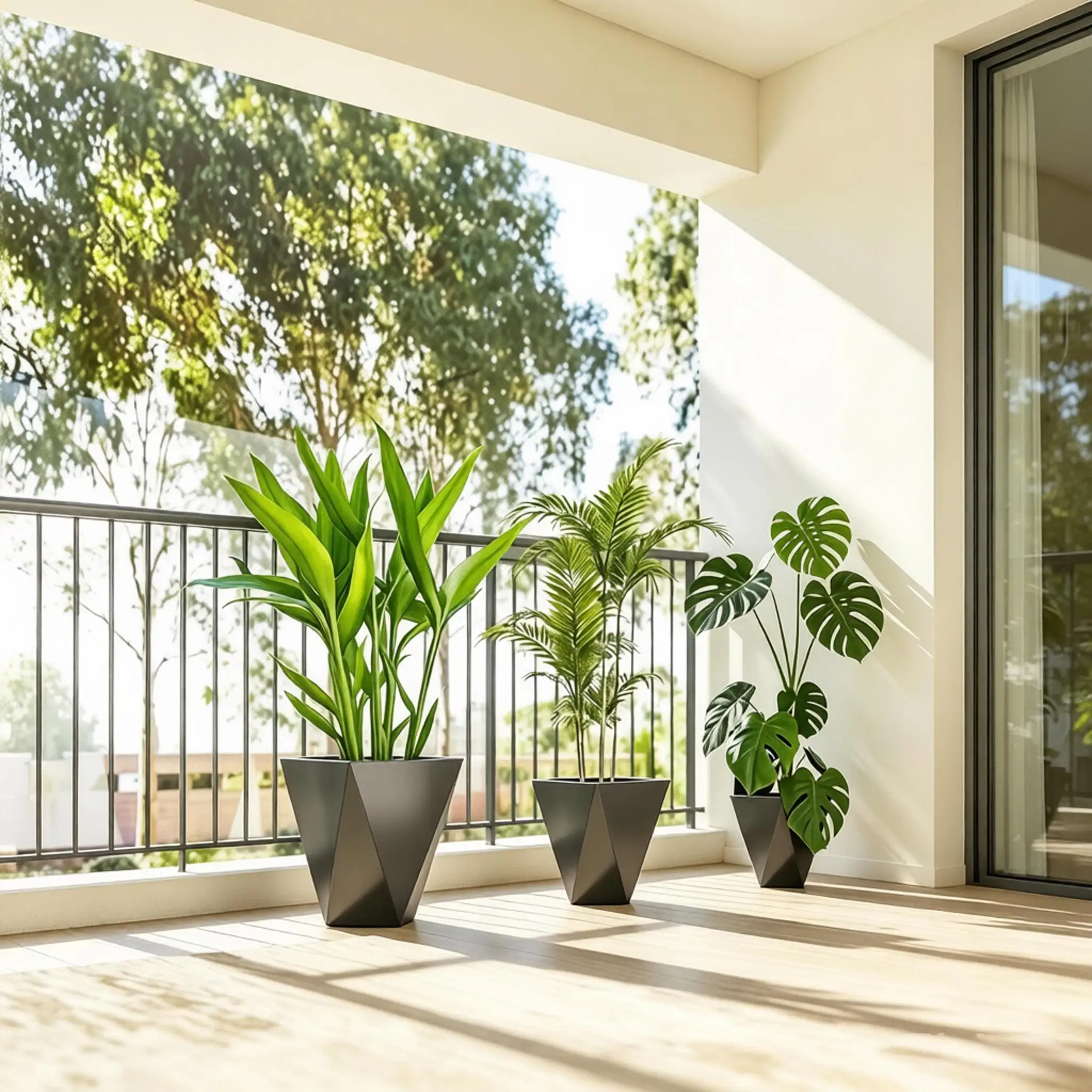 Chic Planters,Stackable Planters,Set of 3 Planters Set(Only 3Pcs Planter)