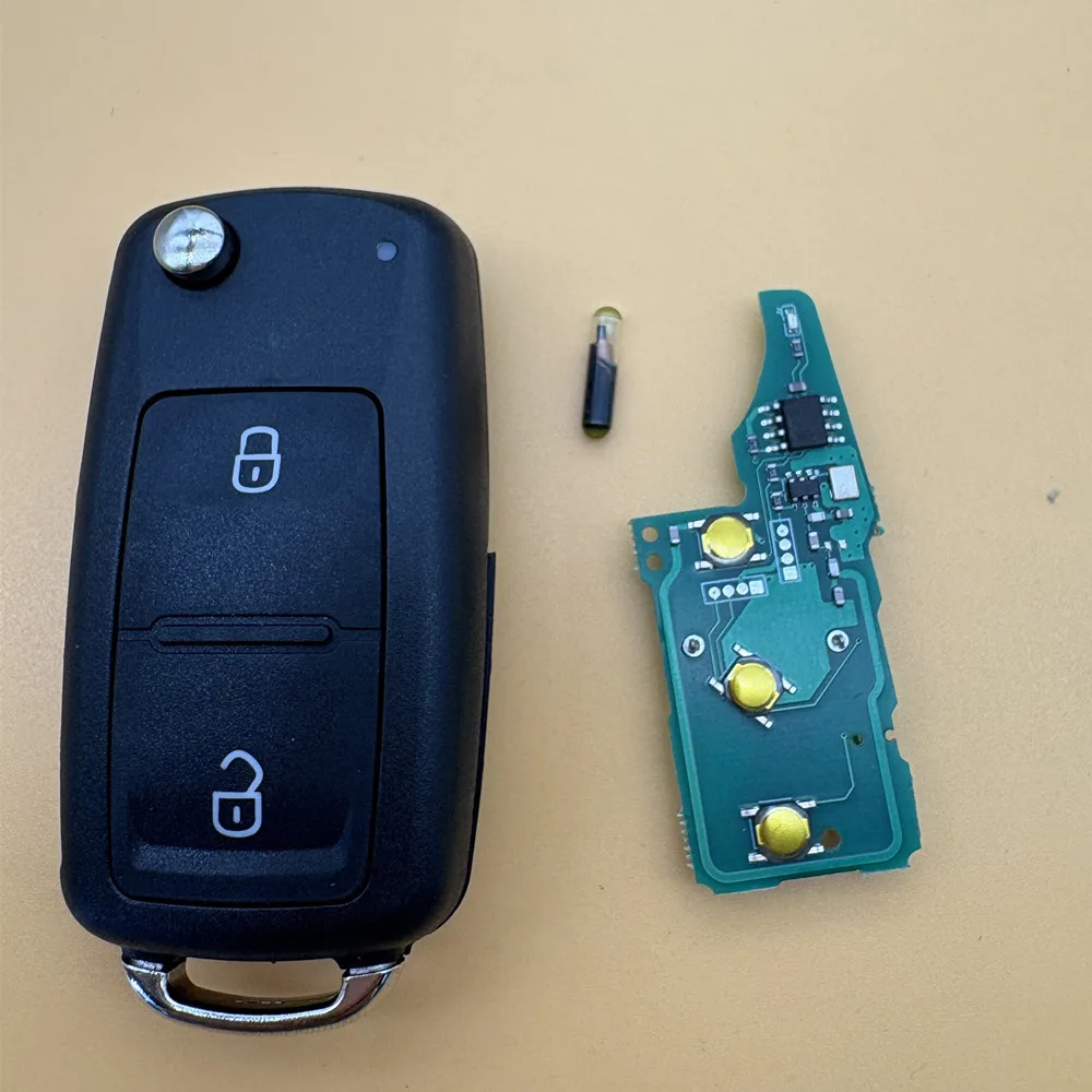 

2 button Remote Car Key 5K0837202AD 434MHz ID48 Chip For VW Volkswagen GOLF PASSAT Tiguan Polo Jetta Beetle