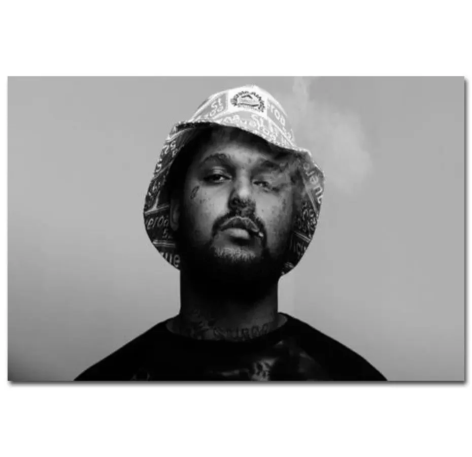 حار ScHoolboy هانلي الهيب هوب موسيقى الراب نجمة الحرير ملصق فني الجدار ملصق الديكور هدية