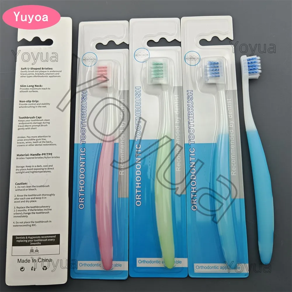 30pcs Orthodontic Toothbrush Dental Clean Ortho Braces Dentist Tooth Brush Soft Bristle Toothbrush Oral Care