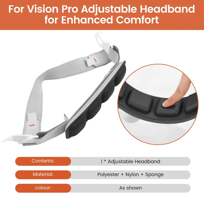 For Vision Pro Adjustable Headband Pressure Distribution & Decompression Accessory For Headgear For Enhanced Comfort
