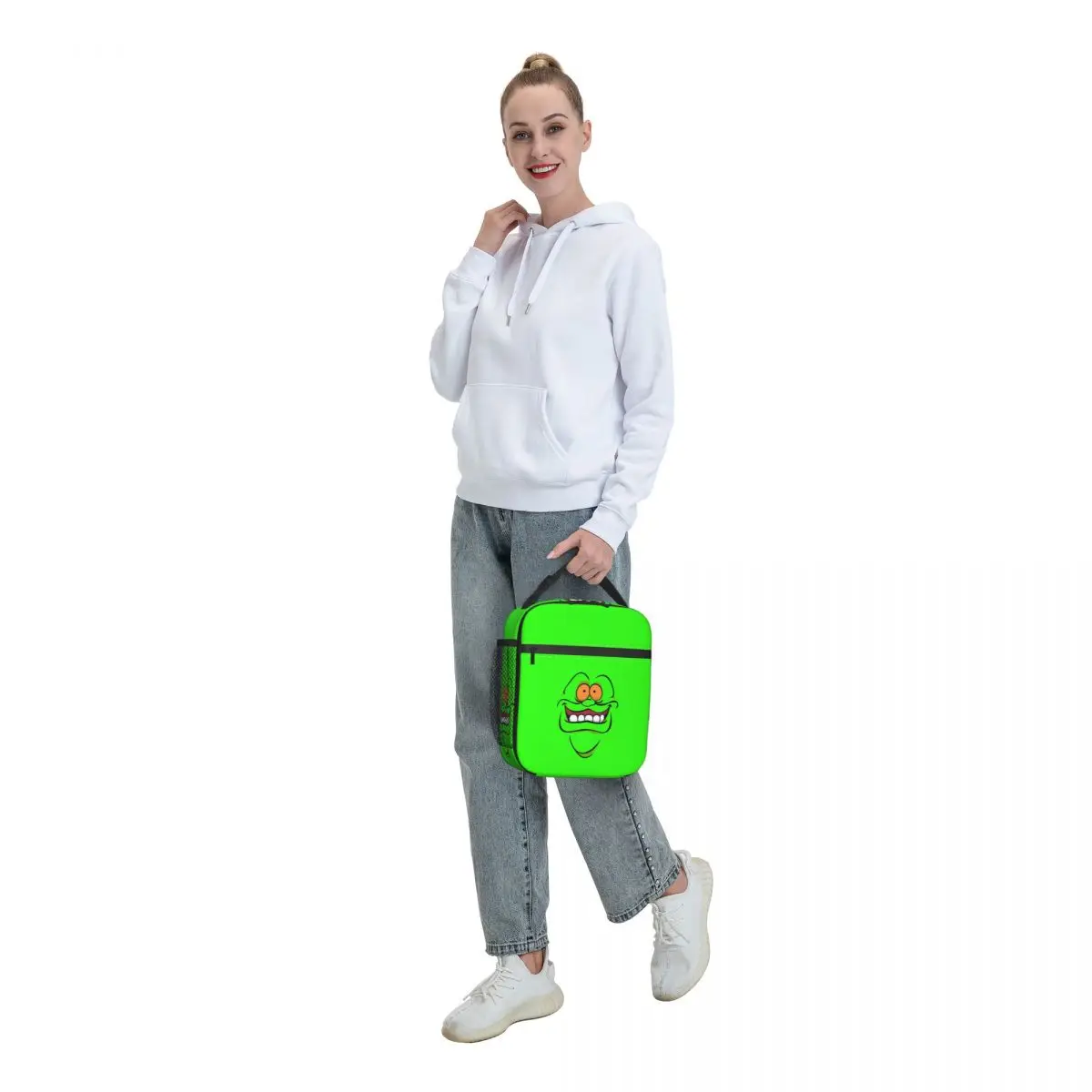 Ghost Buster Slimer Time Insulated Lunch Bags for Camping Travel Supernatural Comedy Film Portable Cooler Thermal Bento Box