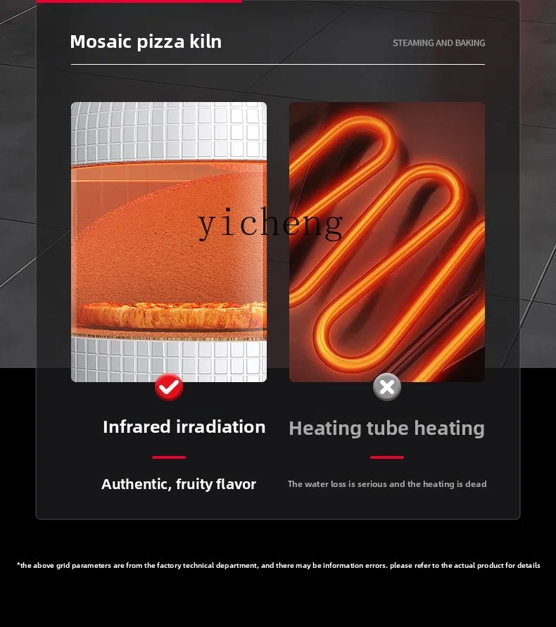 TQH Pizza Kiln Commercial Naples Firewood 1.6m Gas Electric Kiln Pizza Kiln Oven