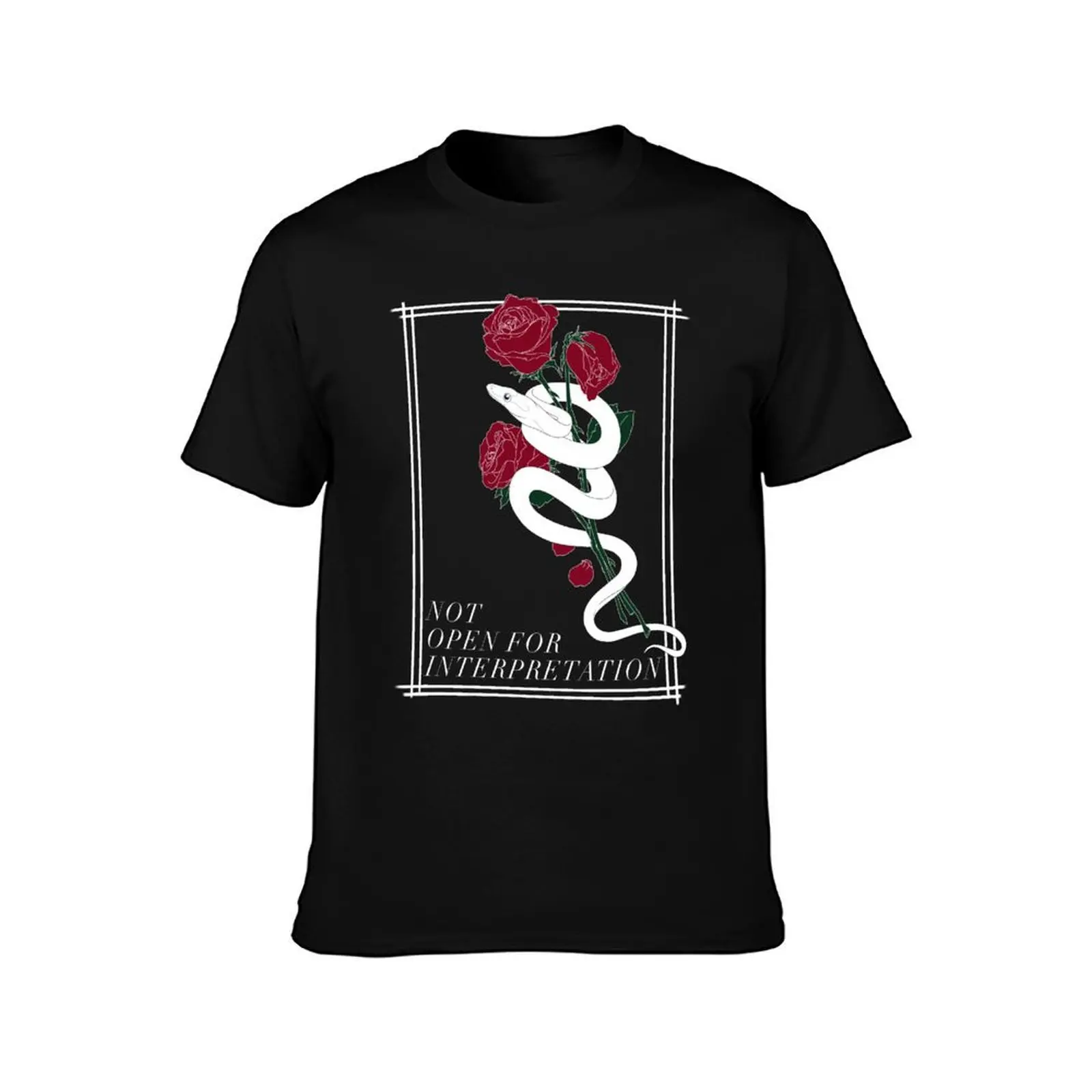 Not Open For Interpretation T-Shirt Casual Soft Cotton Short Sleeve Tee T-Shirt