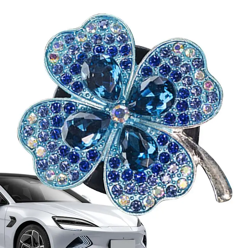 Car Air Freshener Vent Clip Alloy Four Leaf Clover Air Freshener Rustproof For Air Vent Fragrance Decor Multifunctional