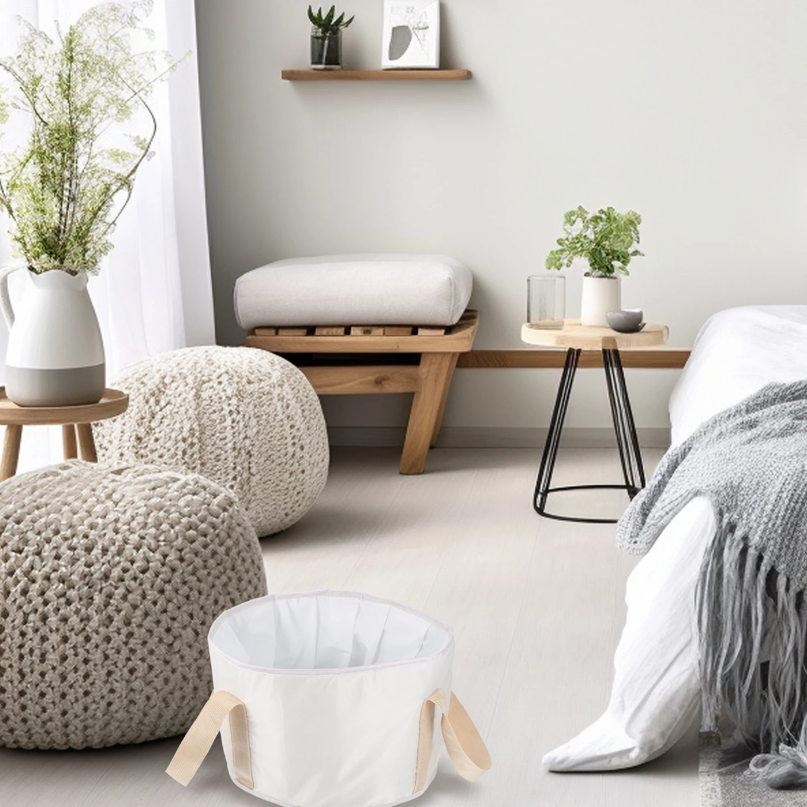 

1Pcs Portable Foot Soaking Basin Folding Outdoor Travel Water Basin Multi-Use Foldable Foot Bath Bucket Camping Hiking Fishing