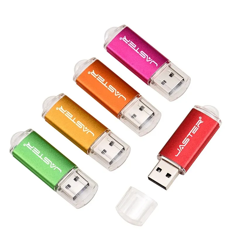 Mini Metal USB Flash Drive 64GB Black Red Memory Stick Creative Gift Pen Drive 32GB Green Blue USB Stick 16GB Colorful U Disk