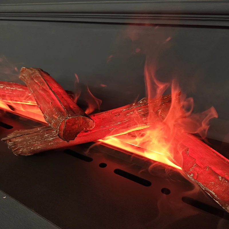 For Resin electric fireplace simulated charcoal fake firewood lifelike ornaments home office atomized fireplace decoration