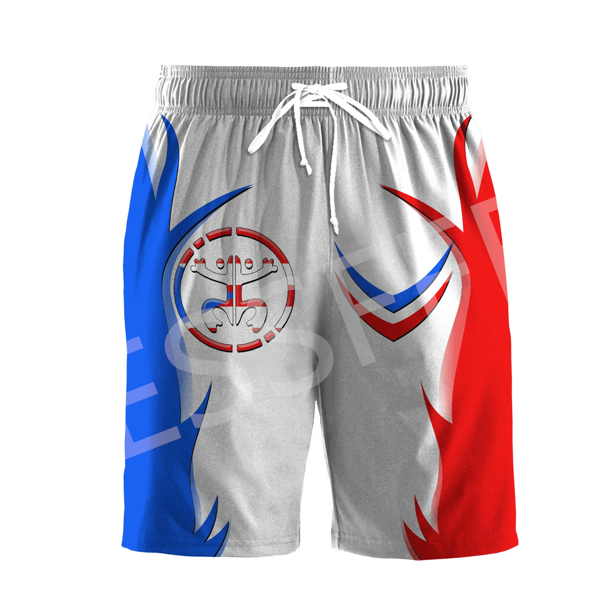 Custom Name Puerto Rico Boricua Taino Country Tattoo Retro 3DPrint Summer Streetwear Shorts Casual Harajuku Funny Beach Pants X1