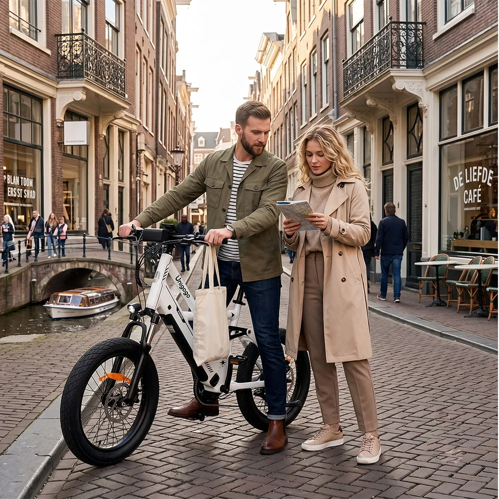 F4 Smart GPS Tracking Electric Bike 20inch 48V Ebike Anti-theft App Control Urban Commuter Adult Electric Bicycle
