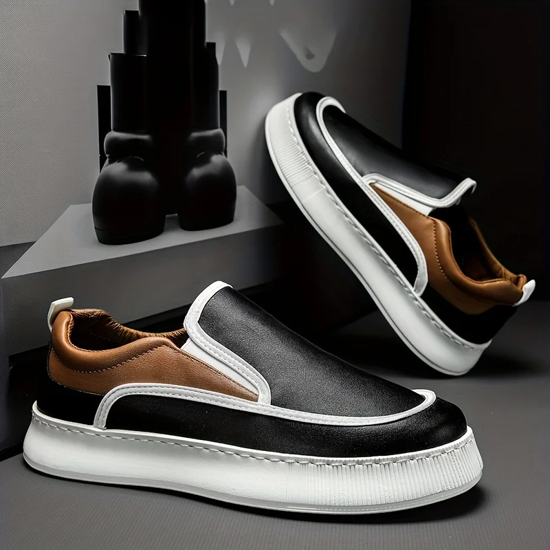 

PU Loafer Shoes, Comfy Non-slip Slip On Platform Shoes, 's Shoes, Spring And Summer