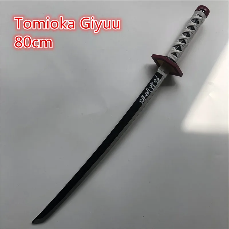 

Sword Weapon Tomioka Giyuu Cosplay Sword 1:1 Anime Ninja Knife wood toy 80cm