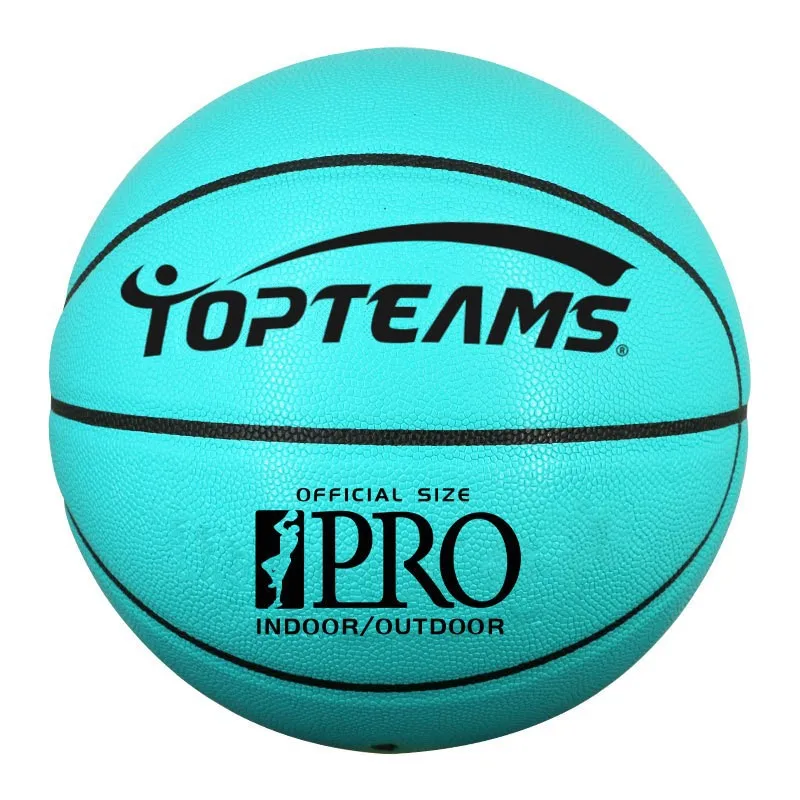 Size 5 Size 7 Solid Color Basketball PU Moisture Absorbing Anti-slip Youths Adults Training Ball High Bouncy Street Basketball