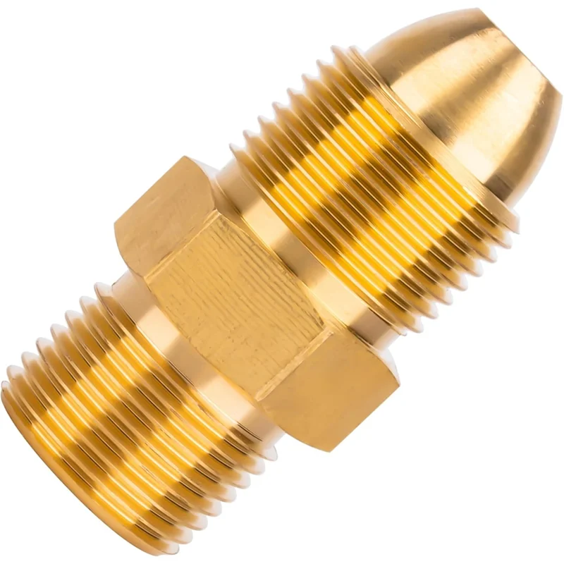 A03F-G5/8 Male To CGA580 Male Argon& Nitrogen Gas Adapter Set, Fits CO? , Helium Neon Cylinders