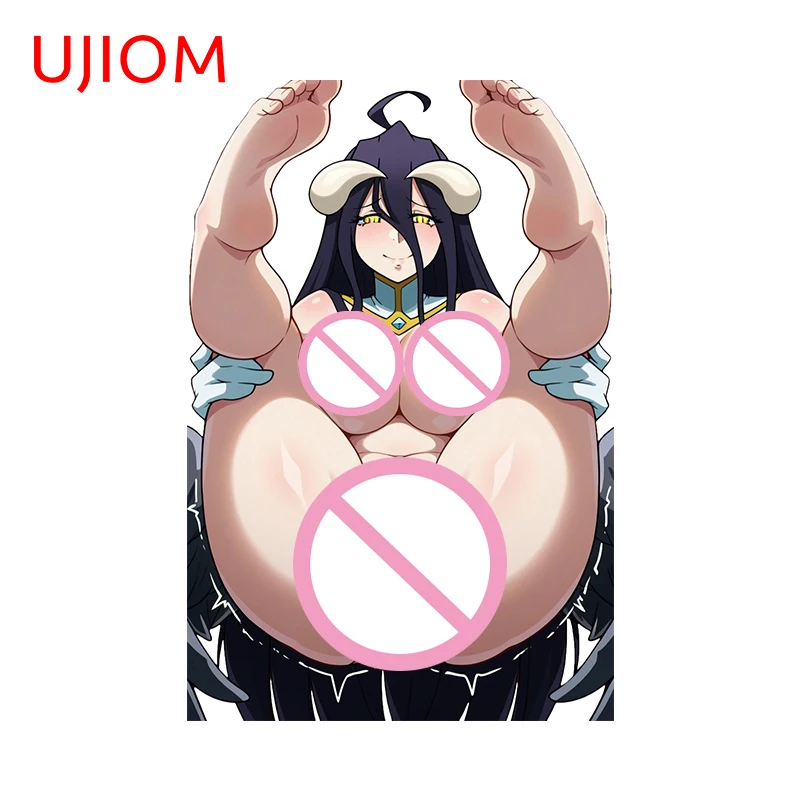 

UJIOM 13cm × 8.7cm Albedo NSFW Wall Stickers Thigh Open Game Girl Graphics Decals Nice Scratch Proof Bathroom Decoration