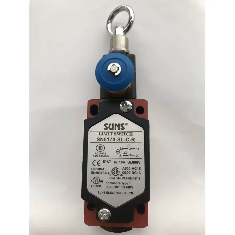 Applicable to SUNS three real pull rope switch SN2170/SN4170/SN6170-SL-C-R pull wire emergency stop switch