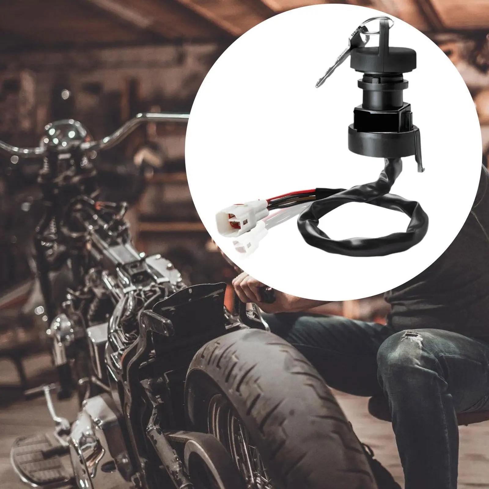 مفتاح إشعال مفتاح 4BD-82510-11-00 استبدال أجزاء عالية الأداء لياماها Yfm80 1995-2001 Yfm350 2x4 4x4 1995-1999 ATV #4