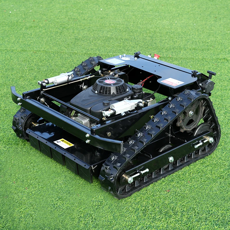 China Manufacturer Crawler All Terrain Lawn Mower Farm Adjustable Cutting Height Fully Automated Remote-Controlled Lawn Mower