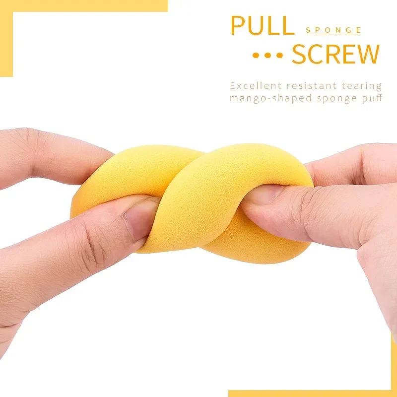 1Pcs New Mango Shape Soft Makeup Sponge Face Beauty Cosmetic Powder Puff For Foundation Concealer Cream Make Up Blender Tools