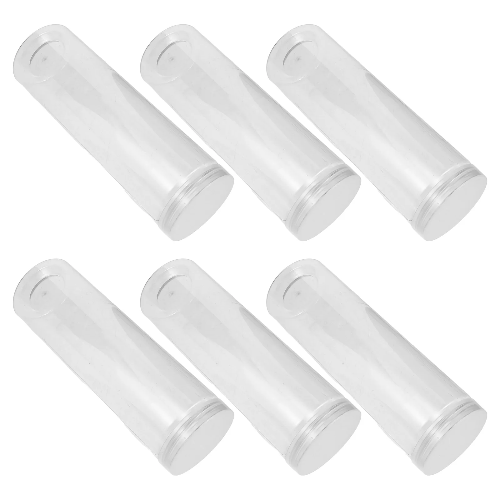 

6Pcs Clear Plastic Airtight Cookie Jars Transparent Food Storage Containers for Biscuits Crackers Countertop