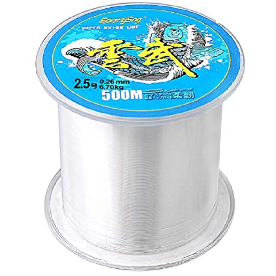 

1641 Ft Clear Fishing Line, Strong Fishing Wire Monofilament Invisible Nylon Fish String for Hanging Decorations Balloon Garlan