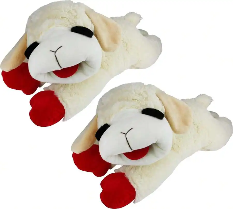 

Plush Lamb Dog Toy With Squeaker 24 Inch White Adult Pet Toy