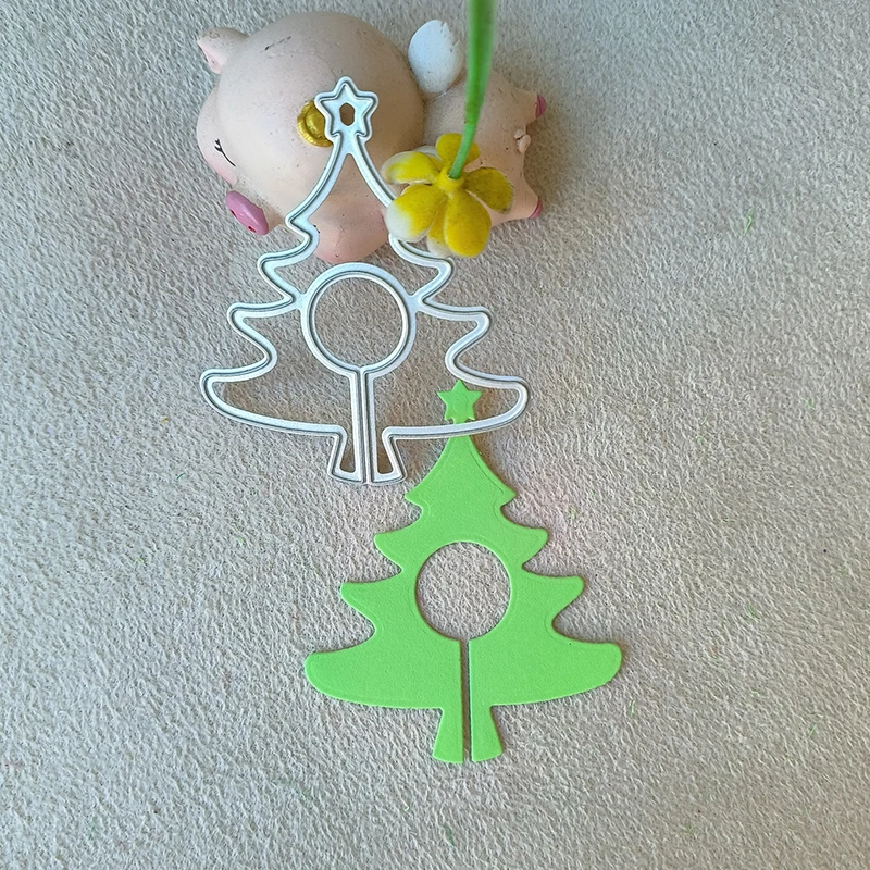 New Christmas tree metal cutting die mould scrapbook decoration embossed photo album decoration card making DIY handicrafts