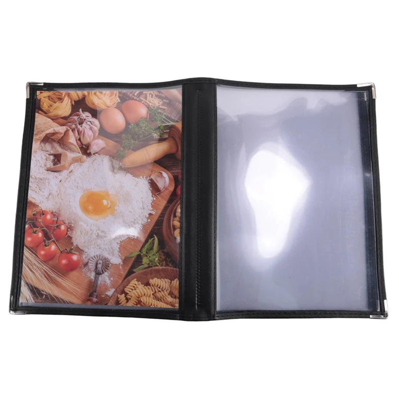 

Transparent Restaurant Menu Covers For A4 Size Book Style Cafe Bar 8 Pages 16 View