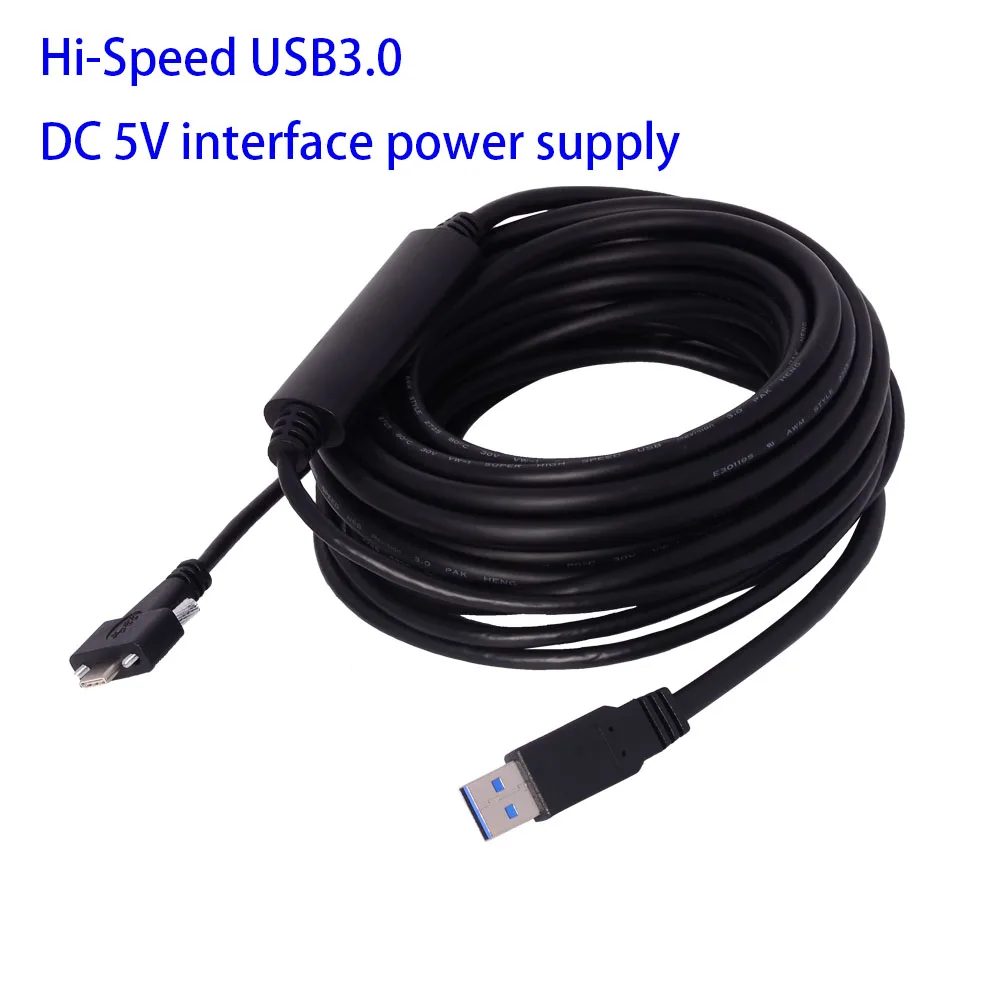 Tornillo de bloqueo Dual USB3.1 tipo C a USB3.0 macho, 5Gbps, 1,2 m, 4 pies, tiene espacio de tornillo de bloqueo entre 15mm, Cable de extensión de cámara