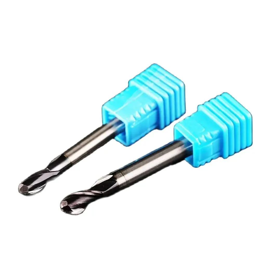 

Weitol 1pcs HRC50 tungsten carbide end mill ball nose router bits metal cutting bits 4mm 2 flutes cnc milling cutter