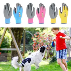 Cartoon Animal Camping Protective Gloves Pink Blue Yellow Multi-purpose Kids Work Gloves Thickening Safety Gardening Glove