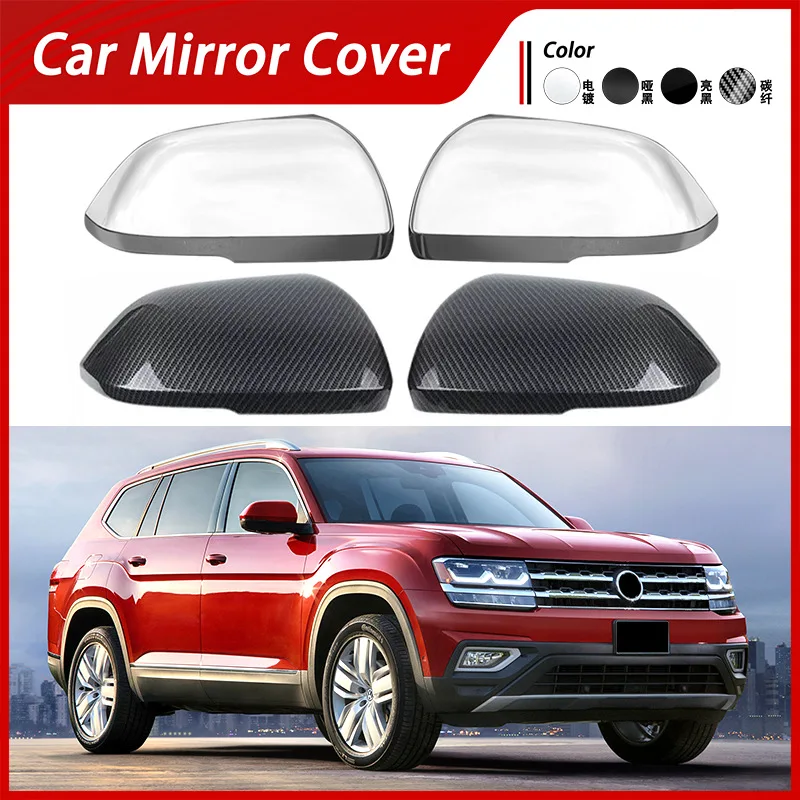 

Suitable for 17-22 Volkswagen Touareg Teramont reversing mirror cover, rearview mirror housing, carbon fiber patterned reflectiv