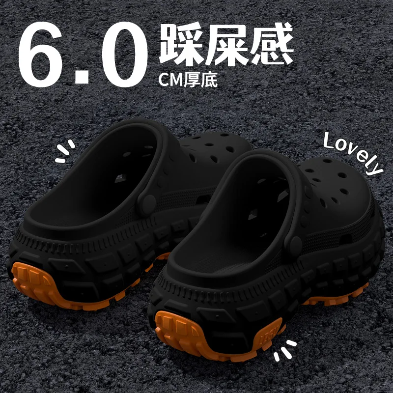 Men's driving breathable non-slip hole shoes summer new deodorant non-slip outer wear wear wear-resistant fishing beach sandals - view 5