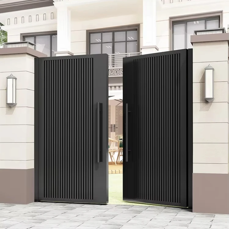 

Алюминиевые железные ворота на заказ, вилла, сад, двор, входные ворота, раздвижные ворота, ограждение, решетчатые ворота